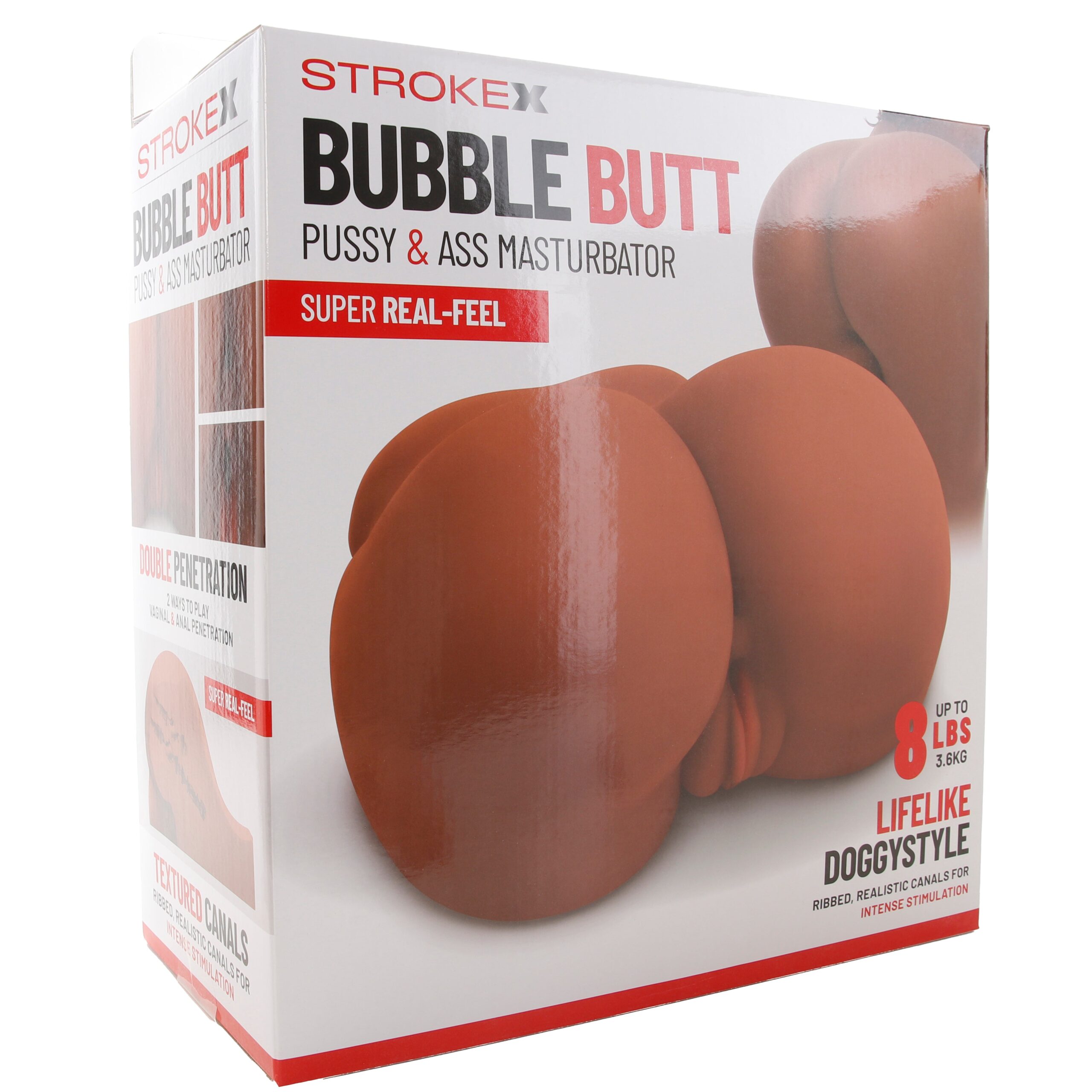 Stroke-X Bubble Butt Pussy & Ass Masturbator in Brown - Image 9