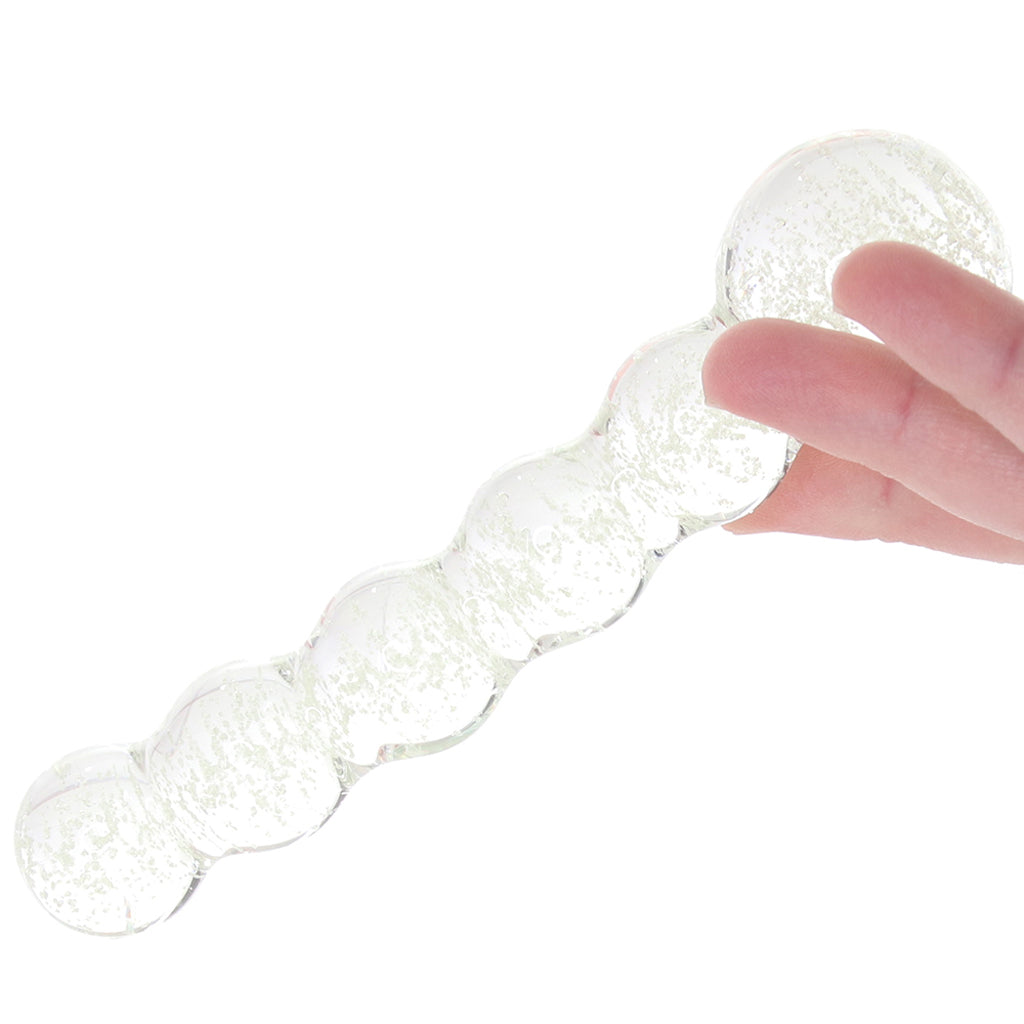 Whipsmart Glow In The Dark Beaded Glass Dildo - Image 4