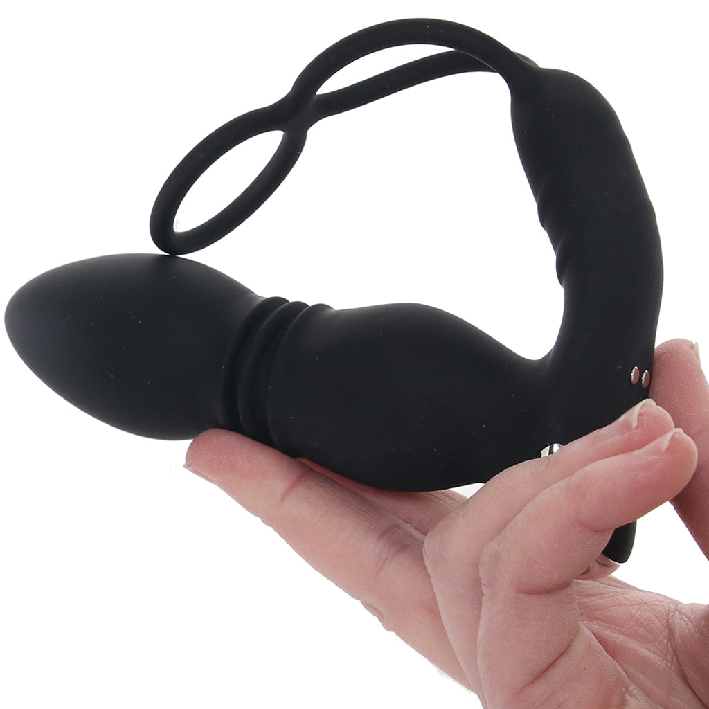 Ass-Sation Thrusting Power Plug with Dual Ring in Black - Image 4