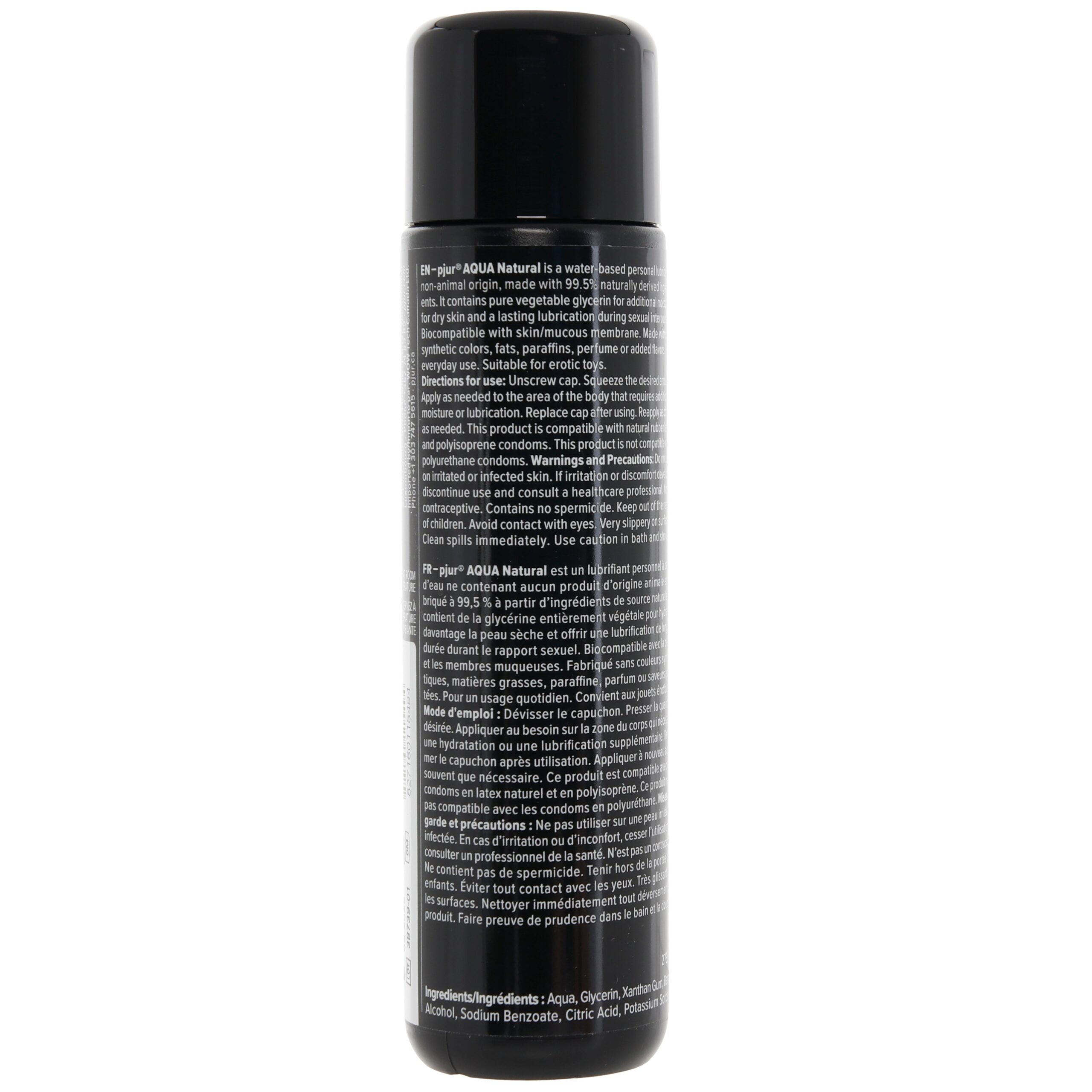 Aqua Natural Water Based Lubricant in 3.4oz/100ml - Image 5