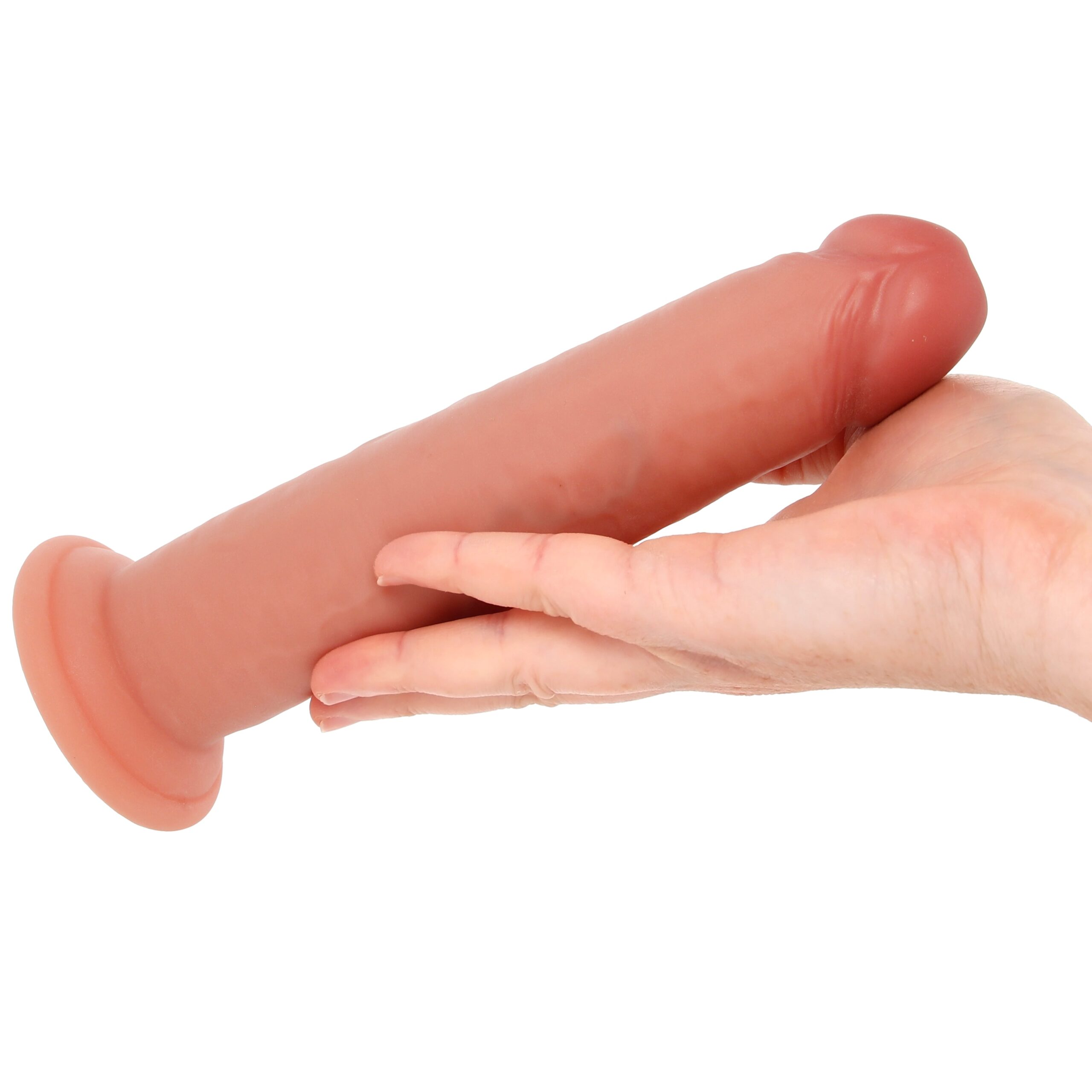 RealRock 7 Inch Dual Density Sliding Skin Dildo in Light - Image 4