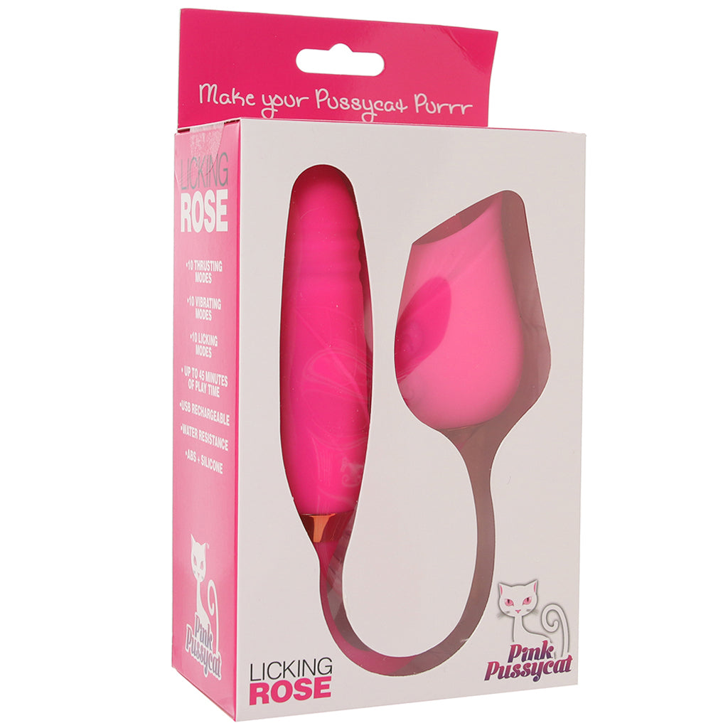 Pink Pussycat Licking Rose Vibe - Image 6