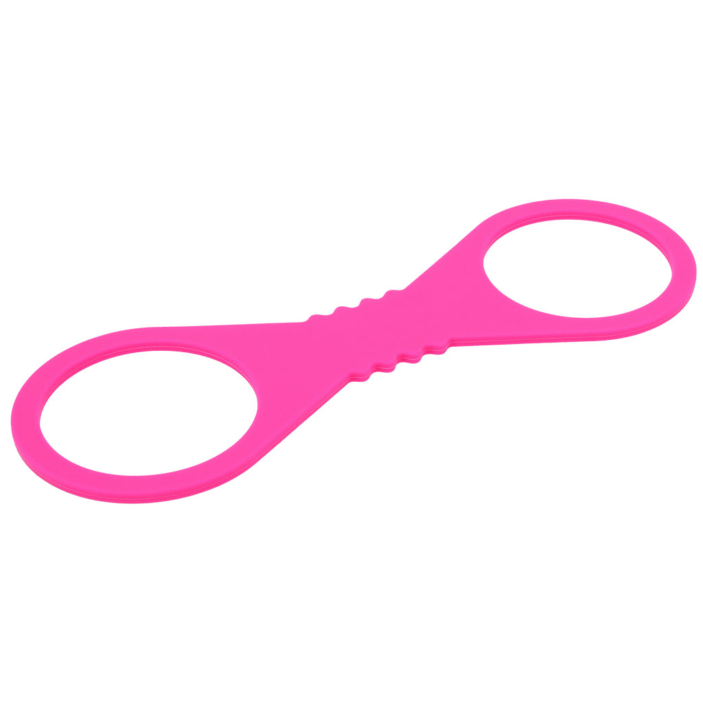 Sex & Mischief Hot Pink Silicone Cuffs in Large - Image 2
